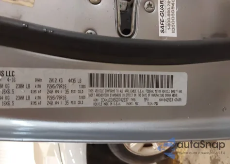 2016 Jeep Compass Latitude из США, поврежденный, VIN 1C4NJCEA5GD742337